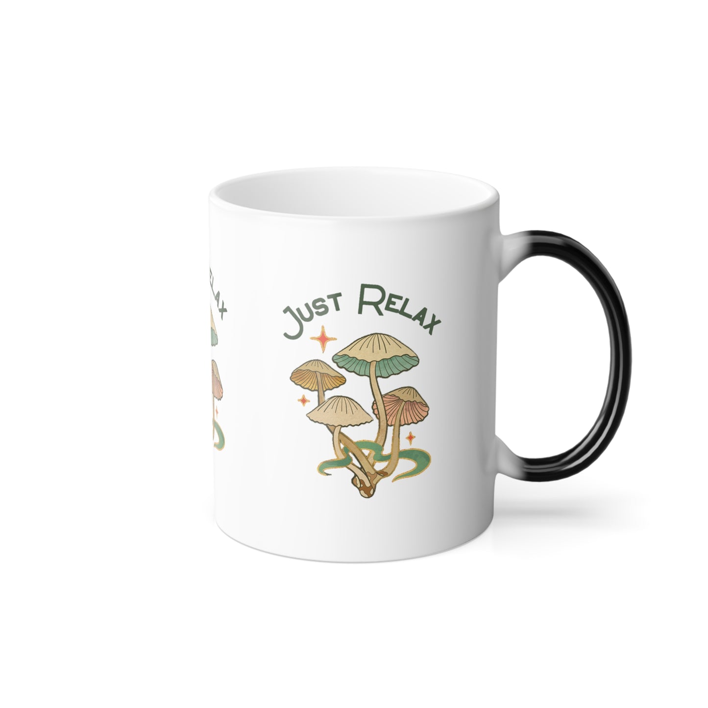 Mushroom Just Relax Color Morphing Mug, 11oz